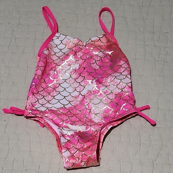 Penelope Mack Other - NWT Penelope Mack Pink Mermaid Scale Swimsuit Infants Size 18 Months
